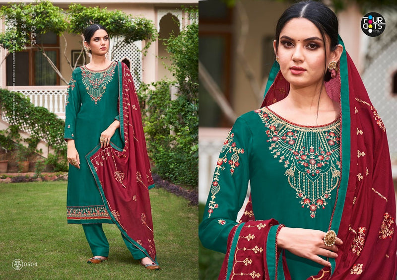 Four Dots Rivaaj Vol 2 Pure Modal With Heavy Embroidered Work Salwar Suit
