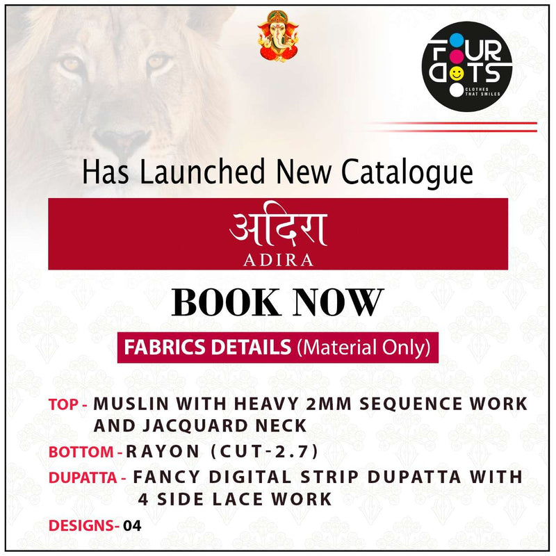 Fourdots Adira Maslin Heavy Sequence Work Embroidered Salwar Kameez