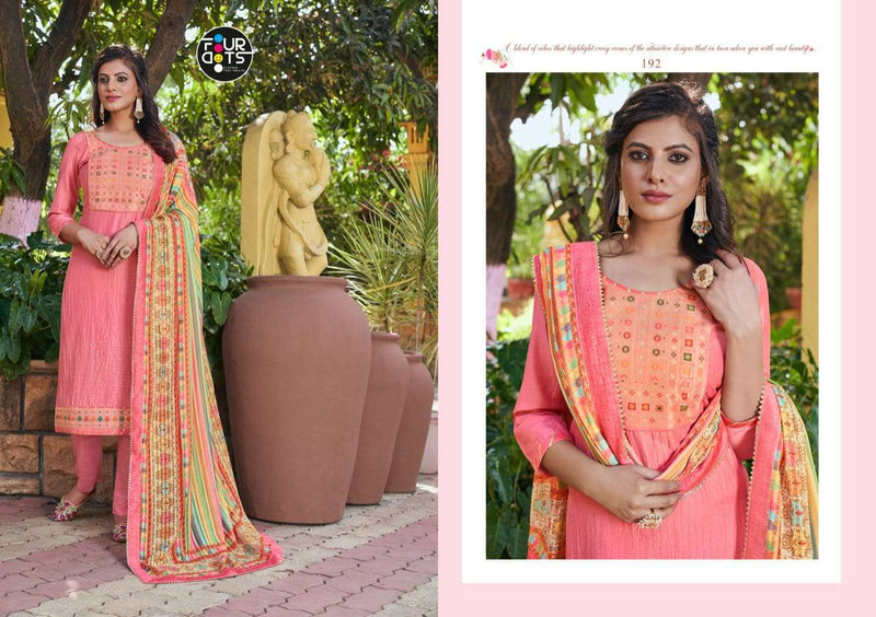 Fourdots Adira Maslin Heavy Sequence Work Embroidered Salwar Kameez