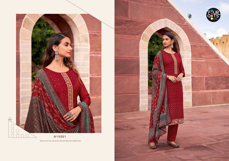 Fourdots Avshar Vol 6 Dark Pure Viscose Upada Silk Casual Wear Salwar Suit