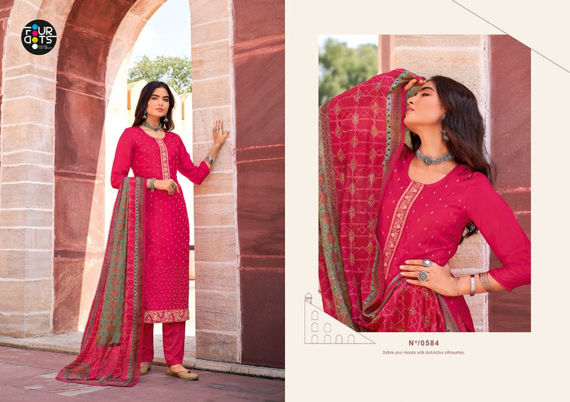 Fourdots Avshar Vol 6 Dark Pure Viscose Upada Silk Casual Wear Salwar Suit