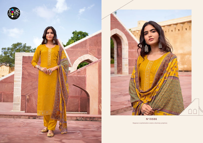 Fourdots Avshar Vol 6 Dark Pure Viscose Upada Silk Casual Wear Salwar Suit