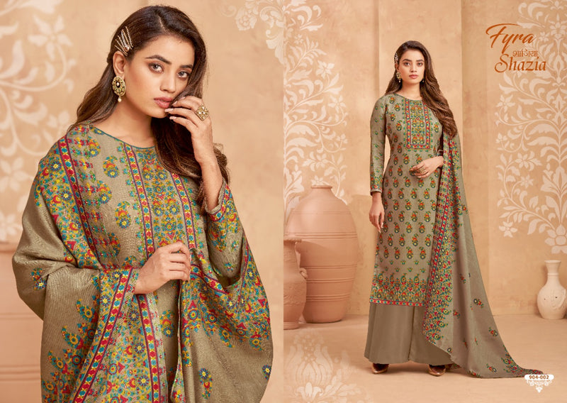 Fyra Designer Shazia Pure Woolen Pashmina Designer Wear Salwar Kameez