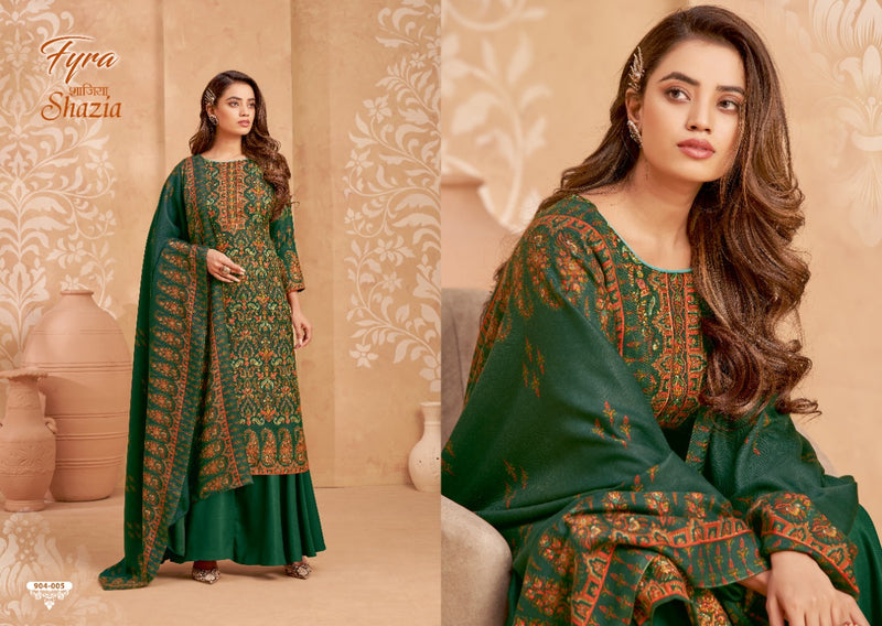 Fyra Designer Shazia Pure Woolen Pashmina Designer Wear Salwar Kameez
