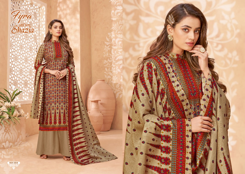 Fyra Designer Shazia Pure Woolen Pashmina Designer Wear Salwar Kameez