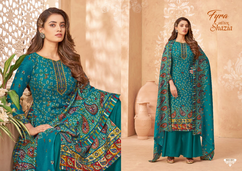 Fyra Designer Shazia Pure Woolen Pashmina Designer Wear Salwar Kameez