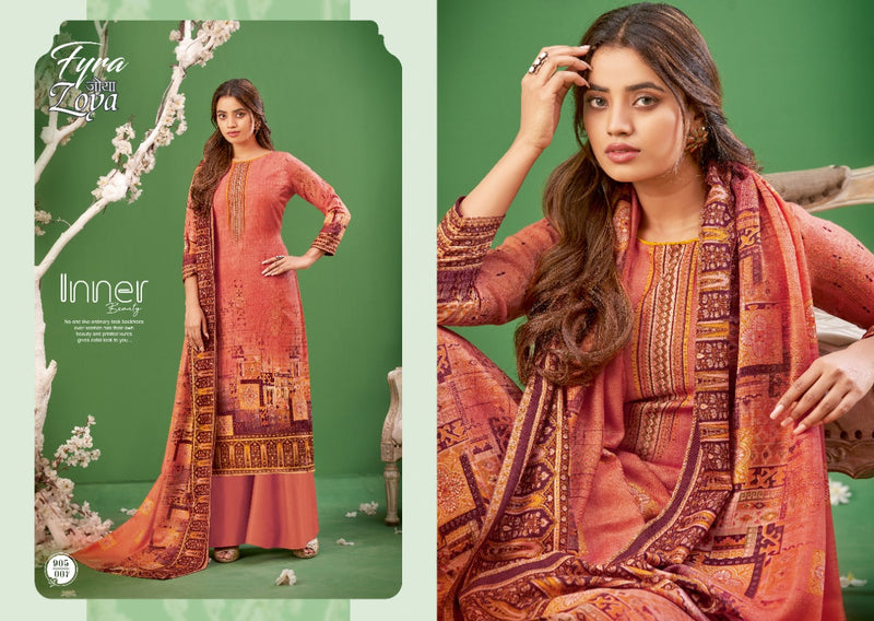 Fyra Designer Zoya Pashmina Designer Print Salwar Suit
