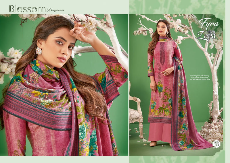 Fyra Designer Zoya Pashmina Designer Print Salwar Suit