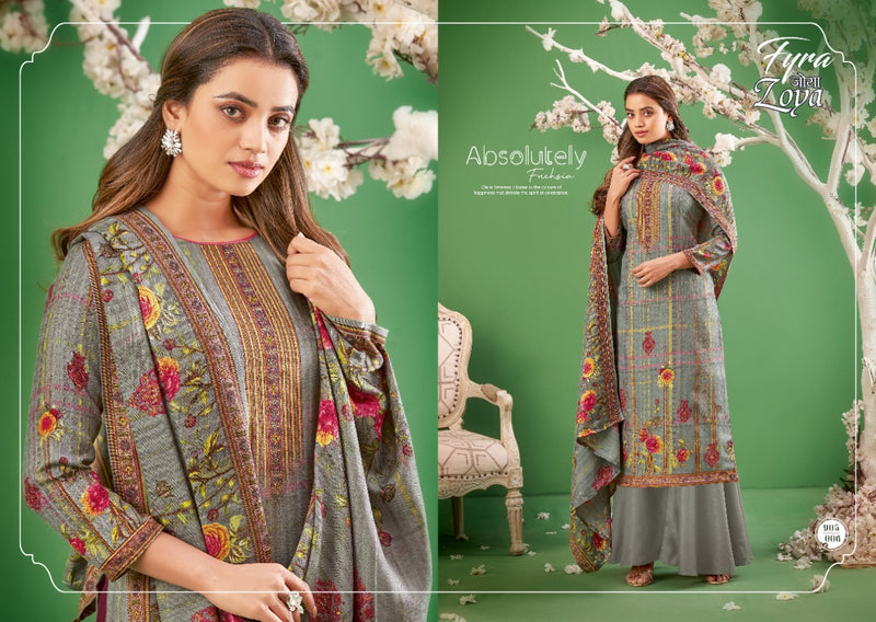 Fyra Designer Zoya Pashmina Designer Print Salwar Suit