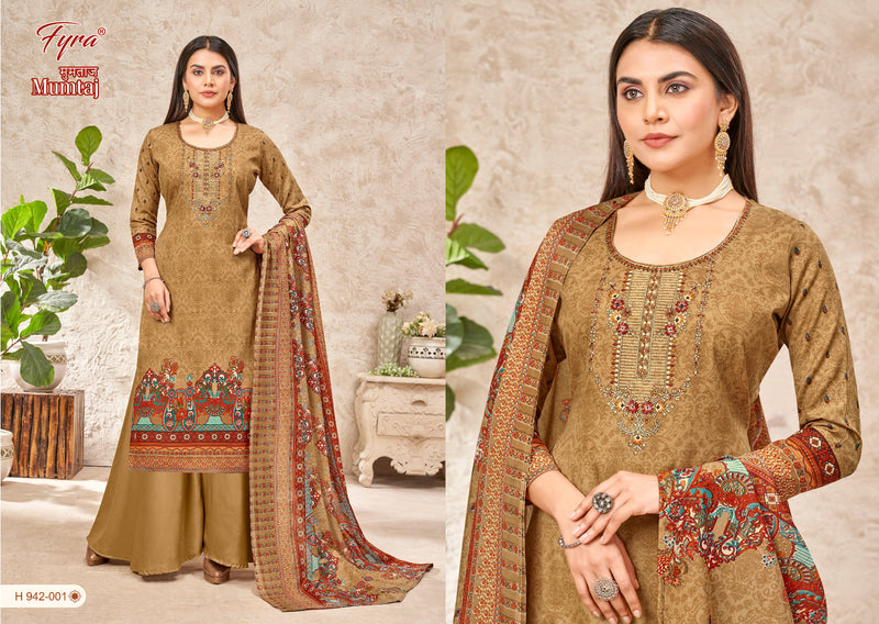 Fyra Designing Mumtaj Pure Soft  Cotton Digital Print Embrodered Salwar Suit