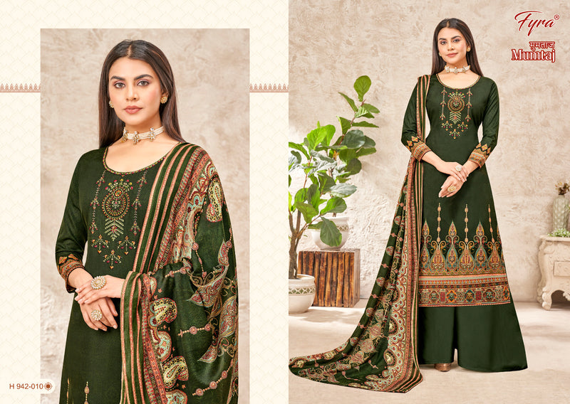 Fyra Designing Mumtaj Pure Soft  Cotton Digital Print Embrodered Salwar Suit