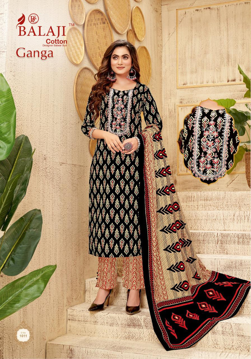 Balaji Cotton Ganga Cotton Embroidered Festive Wear Salwar Suits