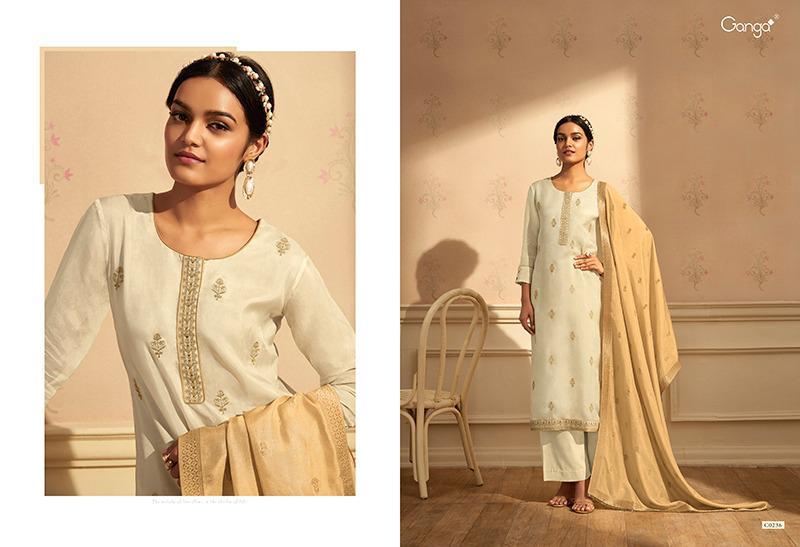 Ganga Launched Raag Pure Silk Designer Party Wear Salwar Suits With Heavy Embroidery