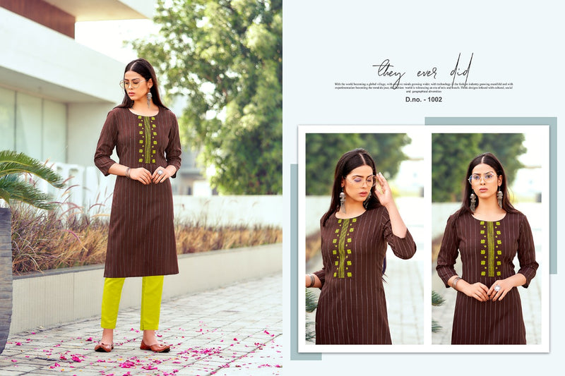 Nitish Gangour Vol 7 Pure Cotton With Embroidery Work Stylish Designer Fancy Casual Kurti