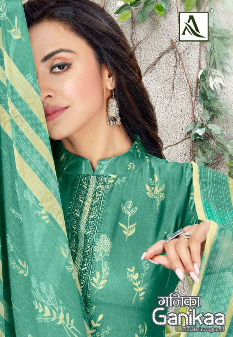 Alok Suit Ganikaa Jam Cotton With Fancy Printed Work Stylish Designer Festive Wear Salwar Kameez