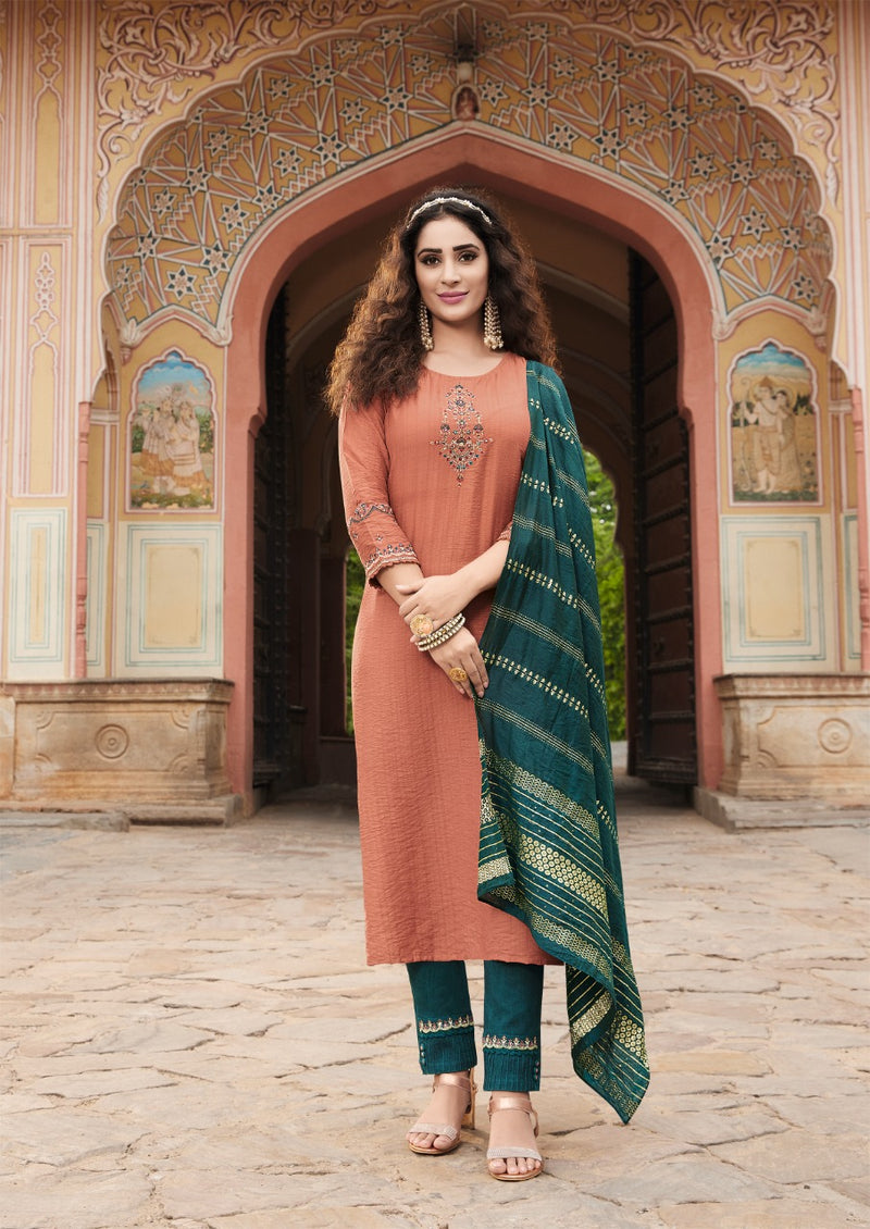 Keeloo Garima Vol 1 Viscose With Heavy Embroidery Work Stylish Designer Casual Look Festive Wear Kurti