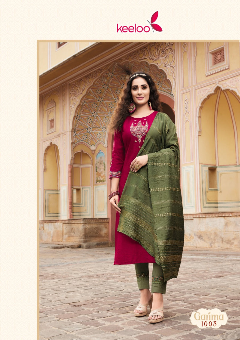 Keeloo Garima Vol 1 Viscose With Heavy Embroidery Work Stylish Designer Casual Look Festive Wear Kurti