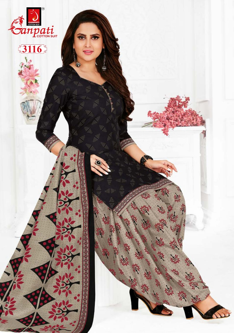 Ganpati Garima Vol 8 Cotton Festive Wear Patiyala Suits