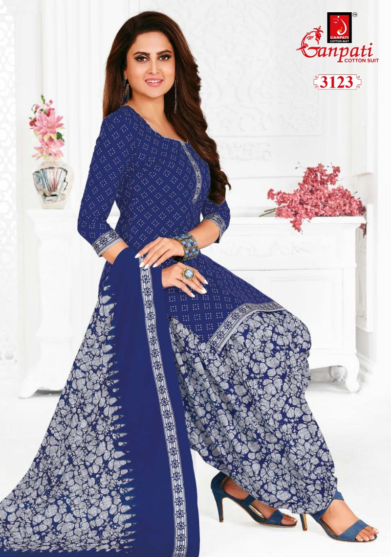 Ganpati Garima Vol 8 Cotton Festive Wear Patiyala Suits