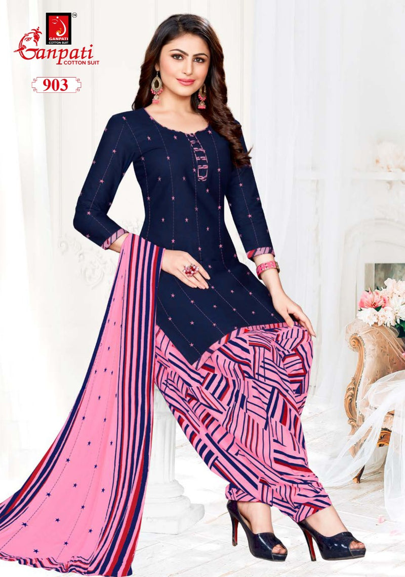 Ganpati Garima Vol 8 Cotton Festive Wear Patiyala Suits