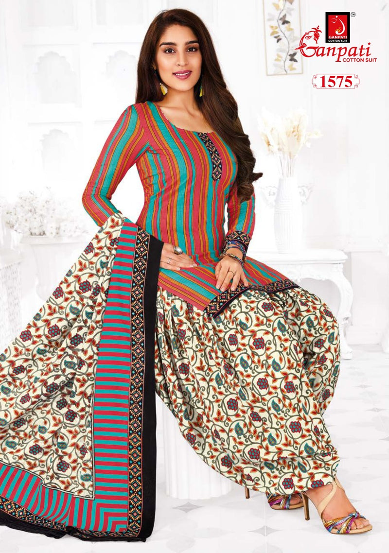 Ganpati Garima Vol 8 Cotton Festive Wear Patiyala Suits