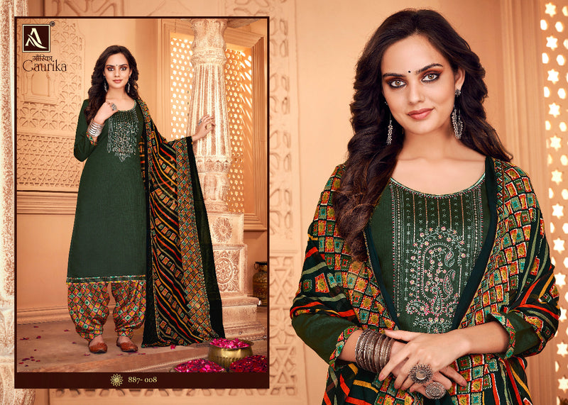 Alok Suits Gaurika Jam Cotton Party Wear Salwar Suits
