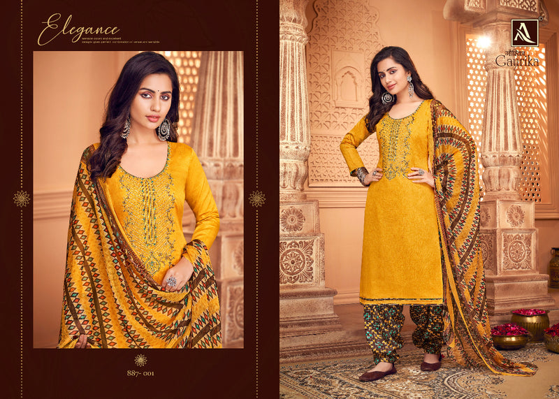 Alok Suits Gaurika Jam Cotton Party Wear Salwar Suits