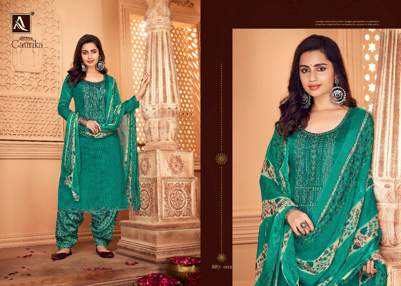 Alok Suits Gaurika Jam Cotton Party Wear Salwar Suits
