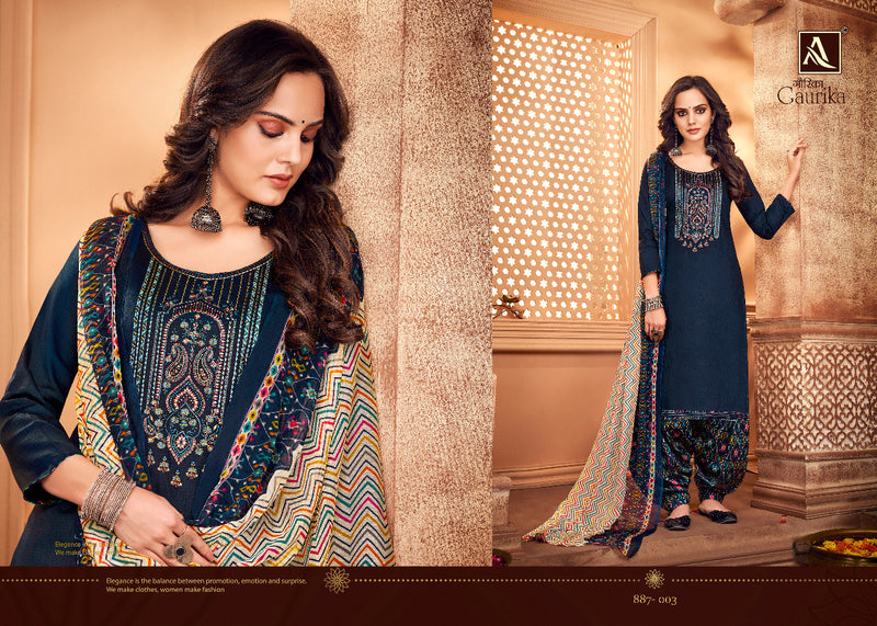 Alok Suits Gaurika Jam Cotton Party Wear Salwar Suits