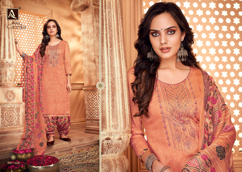 Alok Suits Gaurika Jam Cotton Party Wear Salwar Suits