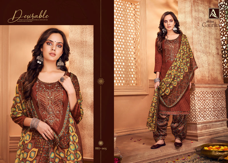 Alok Suits Gaurika Jam Cotton Party Wear Salwar Suits