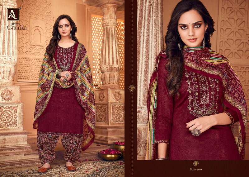 Alok Suits Gaurika Jam Cotton Party Wear Salwar Suits
