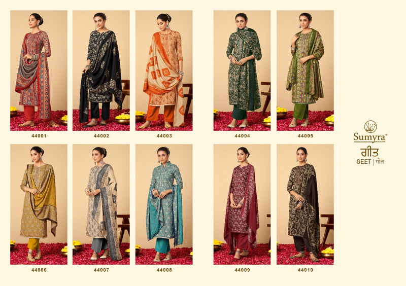 Radhika Fashion Geet Pashmina With Printed Fancy Work Stylish Designer Festive Wear Salwar Suit