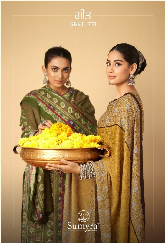 Radhika Fashion Geet Pashmina With Printed Fancy Work Stylish Designer Festive Wear Salwar Suit
