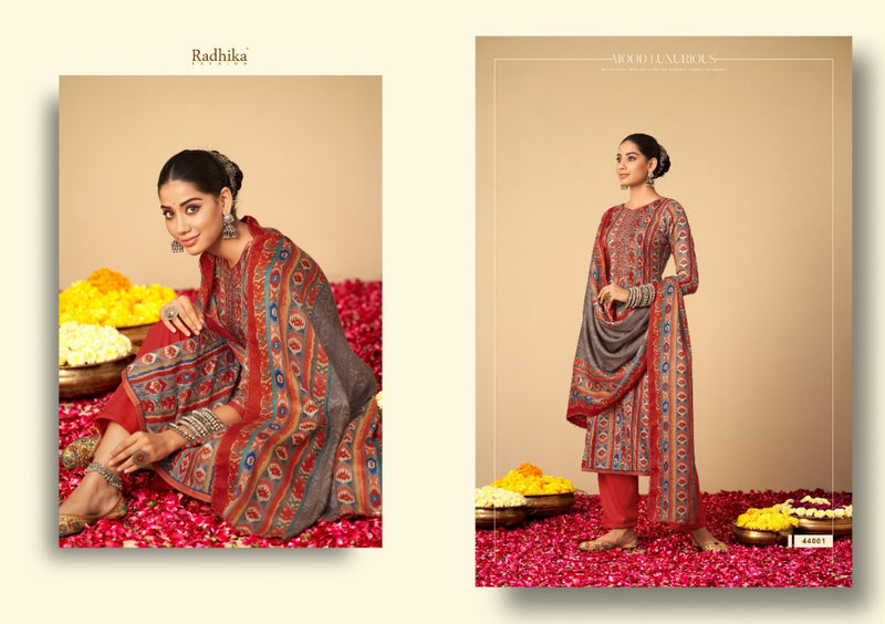 Radhika Fashion Geet Pashmina With Printed Fancy Work Stylish Designer Festive Wear Salwar Suit