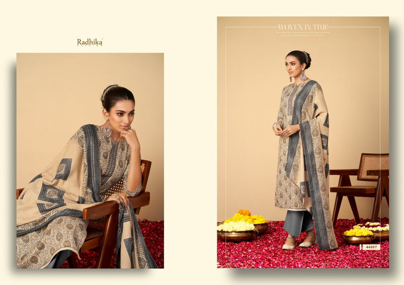 Radhika Fashion Geet Pashmina With Printed Fancy Work Stylish Designer Festive Wear Salwar Suit