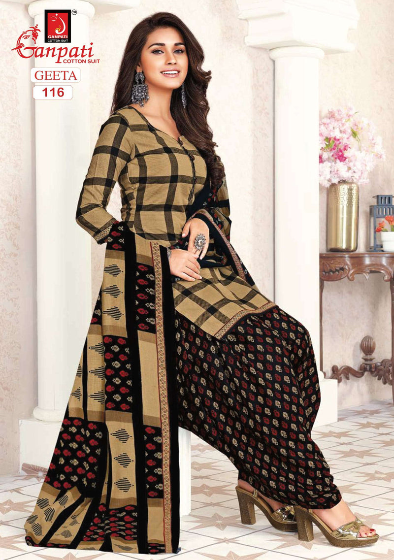 Ganpati Geeta Vol 1 Cotton Printed Casual Wear Salwar Kameez
