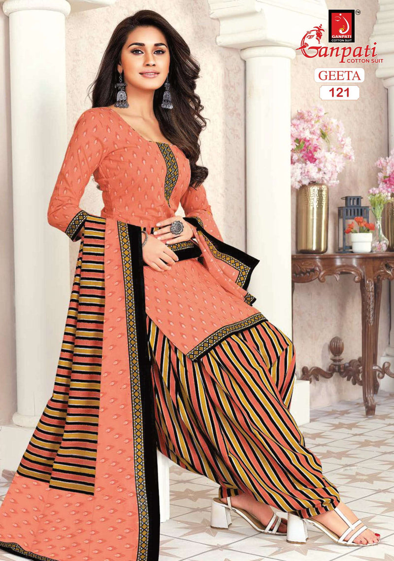 Ganpati Geeta Vol 1 Cotton Printed Casual Wear Salwar Kameez