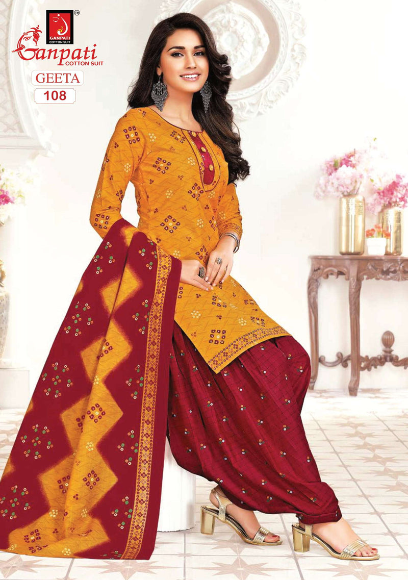 Ganpati Geeta Vol 1 Cotton Printed Casual Wear Salwar Kameez