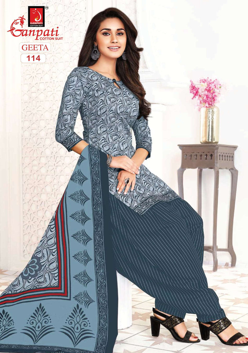 Ganpati Geeta Vol 1 Cotton Printed Casual Wear Salwar Kameez
