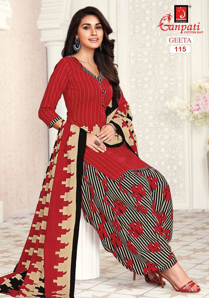 Ganpati Geeta Vol 1 Cotton Printed Casual Wear Salwar Kameez