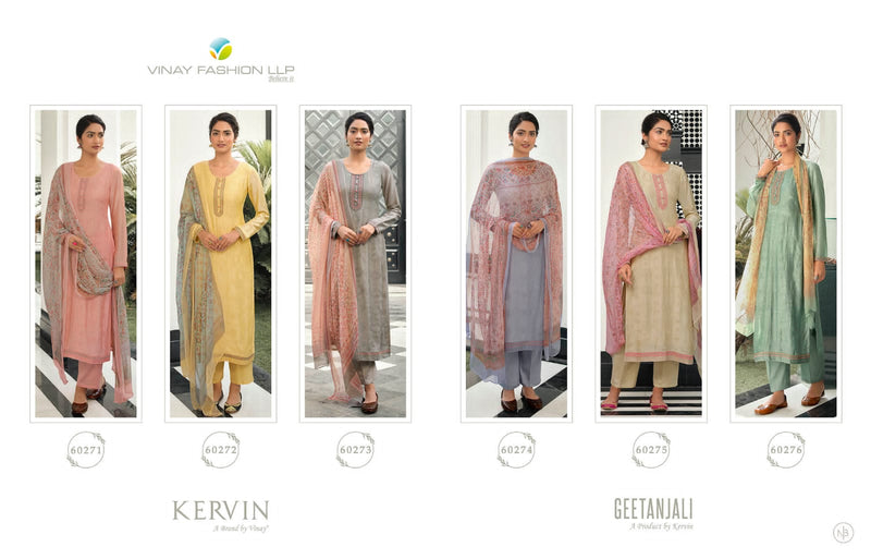 Vinay Fashion Geetanjali  Muslin With Heavy Embroidery Work Stylish Designer Casual Look Festive Wear Salwar Suit