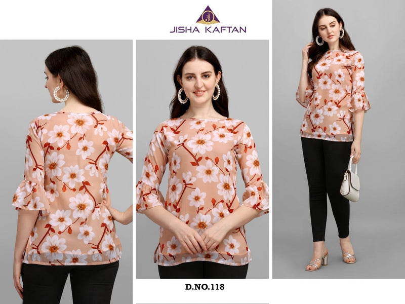 Jelite Jisha Gergette Tunics Vol 3 Stylish Casual Wear Tops
