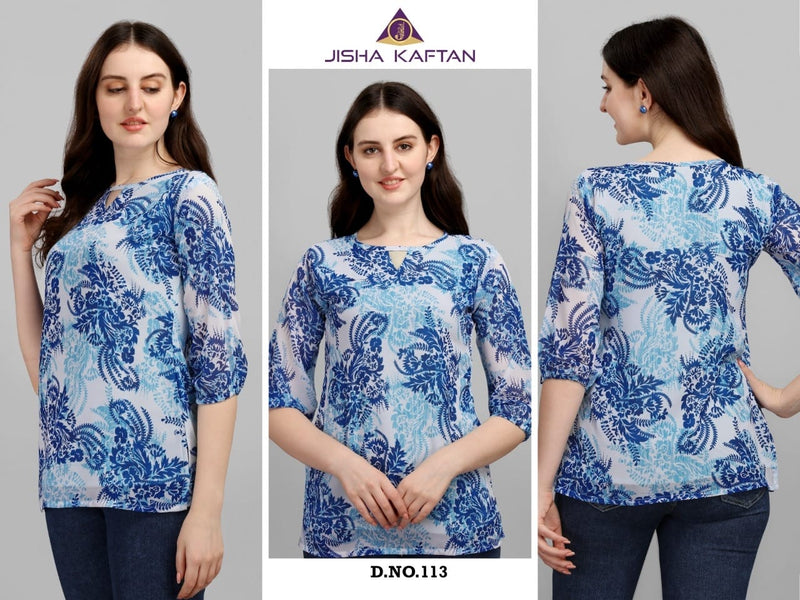 Jelite Jisha Gergette Tunics Vol 3 Stylish Casual Wear Tops