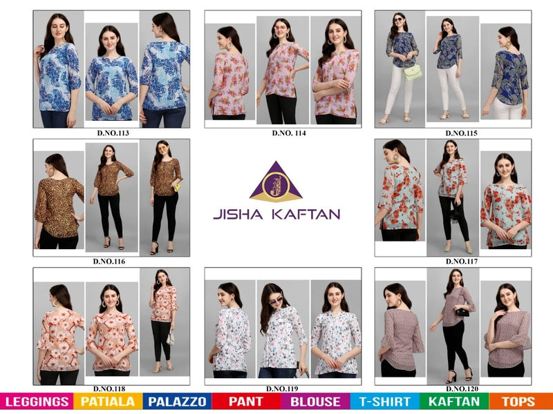 Jelite Jisha Gergette Tunics Vol 3 Stylish Casual Wear Tops