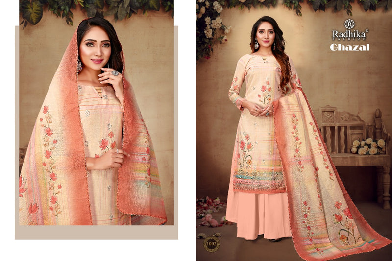 Radhika Fashion Azara Ghazal Cotton Printed Fancy Party Wear Salwar Suits
