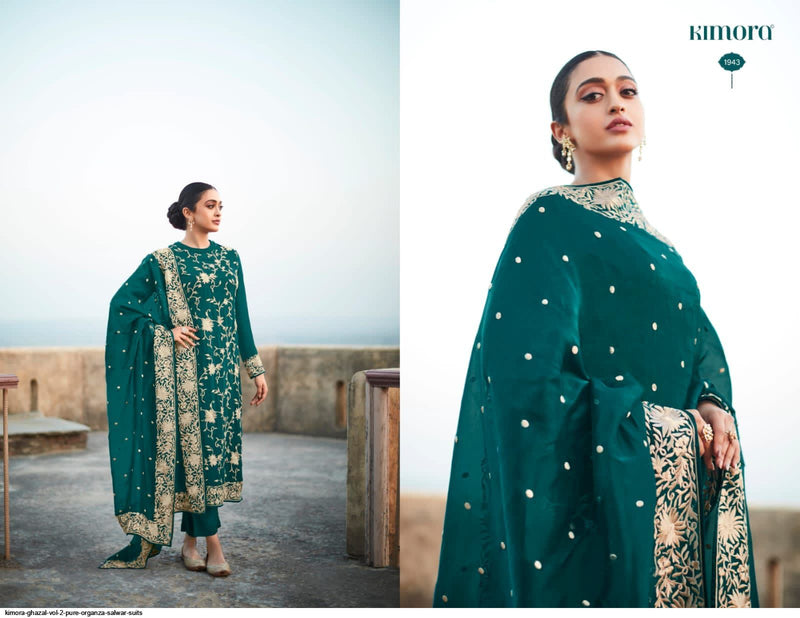 Kimora Fashion Ghazal Vol 2 Tusser Silk Designer Style Wedding Wear Salwar Suits