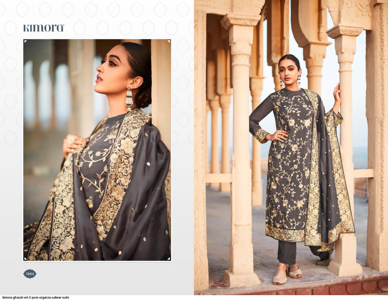 Kimora Fashion Ghazal Vol 2 Tusser Silk Designer Style Wedding Wear Salwar Suits