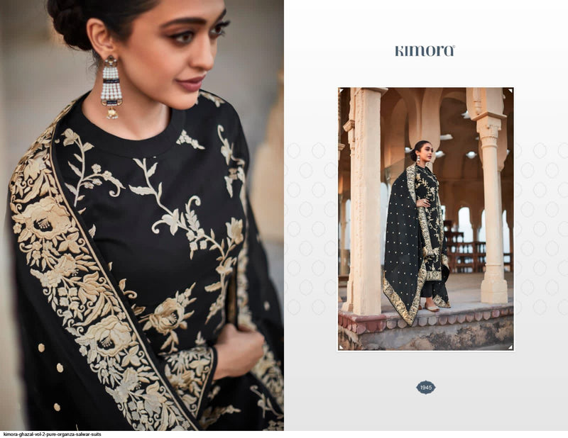 Kimora Fashion Ghazal Vol 2 Tusser Silk Designer Style Wedding Wear Salwar Suits
