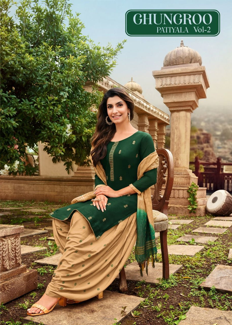 Kapil Trendz Ghungroo Patiyala Vol 2 Rayon With Fancy Work Stylish Designer Festive Wear Fancy Kurti